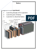 1-Learn The Principle of It Is Operation 2 - Learn The Parts of Battery 3 - Learn How To Check The Battery