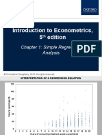 Introduction To Econometrics, 5 Edition: Chapter 1: Simple Regression Analysis