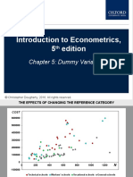 Introduction To Econometrics, 5 Edition: Chapter 5: Dummy Variables