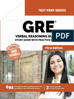 GRE Verbal Reasoning Supreme: Study Guide With Practice Questions