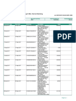 Account Activity Generated Through HBL Internet Banking