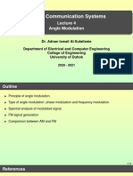 Analog Communication Systems: Angle Modulation