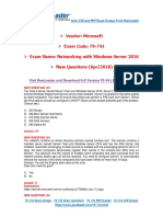 (Apr-2018) New PassLeader 70-741 Exam Dumps PDF