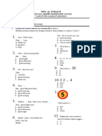 Sdit Al-Furqon Ulangan Akhir Semester Gasal: Nama: Kelas: Mapel: Bahasa Inggris