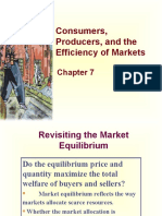 Consumers, Producers, and The Efficiency of Markets