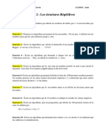 TD2 - Structures Répetitives