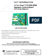 Product Information Replacement For Onan P/N 332-1956 VR-21 Regulator Control Board