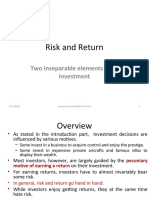 2nd Presentation On Risk Return Modified