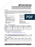 MTCH102/5/8: 2, 5 and 8-Channel Proximity/Touch Controller Data Sheet