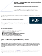 Que Es El Marketing Digital o Marketing Online Descubre Como Impulsar Tu Marca Con Esta Estrategia