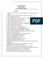 Question Bank Bsc. Ii Year Data Structures Short Answers Type Questions