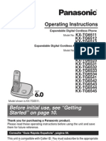 Panasonic Cordless Telephone KX-TG6512