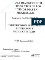 Supervisión Efectiva, Liderazgo y Productividad