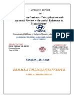 A Study On Customer Perception Towards Hyundai Motors With Special Reference To Muzaffarpur