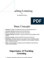 Teaching Listening: by Dr. Mohammed Ghawi