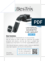 BESTRIX - Universal - MAGNETIC Car Mount - CM - 12 - Manual - V2