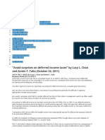 "Avoid Surprises On Deferred Income Taxes" by Lucy L. Chan and Armin F. Tulio (October 24, 2011)