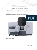 AA 7000 Shutdown - Startup Procedure