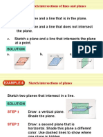 Sketch Intersections of Lines and Planes: Example 3