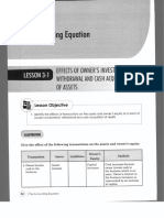 Lesson 3-1: - Effects of Owner'S Investment/ Withdrawal and Cash Acquisition of Assets