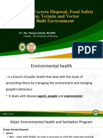 Proper Excreta Disposal, Food Safety Sanitation-Video Lec