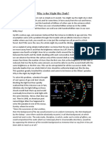 Why Is The Night Sky Dark?