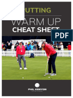 Putting Warm Up Cheat Sheet - Phil Kenyon