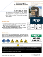 Quick User's Guide For Column Lifts DH-VOCS: 1 - Introduction