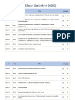 Abu Dhabi Guideline (ADG) : # Year Title Language