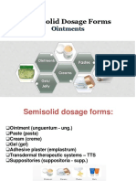 Semisolid Dosage Forms: Ointments