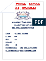 Dav Public School Kusunda, Dhanbad: ACADEMIC YEAR: 2020-21 Project Report On Fee Management System