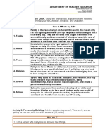 Let's Check: Agents of Socialization Develop Your ABC-Attitude, Behavior, and Character