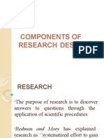 Components of Research Design