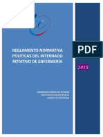 POLITICAS PROCEDIMIENTOS Y REGLAMENTO DEL INTERNADO ROTATIVO DE ENFERMERÍA Abril 2017