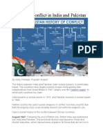 History of Conflict in India and Pakistan