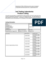 Bacnet Testing Laboratories Product Listing