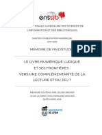 Le Livre Numerique Ludique Et Ses Frontieres Vers Une Complementarite de La Lecture Et Du Jeu PDF