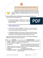 Lineamientos para El Trámite de Certificación Frente A COVID-19 (R)