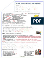 Present Simple 3rd Person, Positive, Negative and Questions