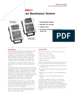 5-kV Insulation Resistance Testers: BM11D and BM21