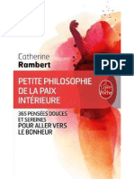 Petite Philosophie de La Paix Intérieure PDF