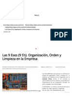 Las 9 Eses (9 S'S) - Organización, Orden y Limpieza en La Empresa - Cemiot Internacional