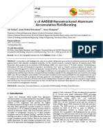 Corrosion Behavior of AA5038 Nanostructured Aluminum Alloy Produced by Accumulative Roll-Bonding