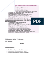 Muhammad Akbar Yudhatama XII IPS 1/21 Answer: Into The Correct Form