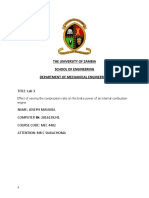 MEC 4402 LAB 3 Effect of Varrying The Compression Ratio Ricardo E.6 Engine