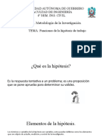 La Función de La Hipótesis