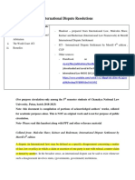 Settlement of Disputes Handout