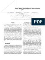 Efficient Distributed Shared Memory On A Single System Image Operating System