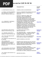 Compendial Approvals For USP 35-NF 30: Monograph Title Monograph Section Scientific Liaison