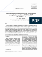 Electrochemical Investigation of A Structure Sensitive Growth Mode: Palladium Deposition On PT (100) - Hex-R0.7 ° and PT (100) - (1 X 1)